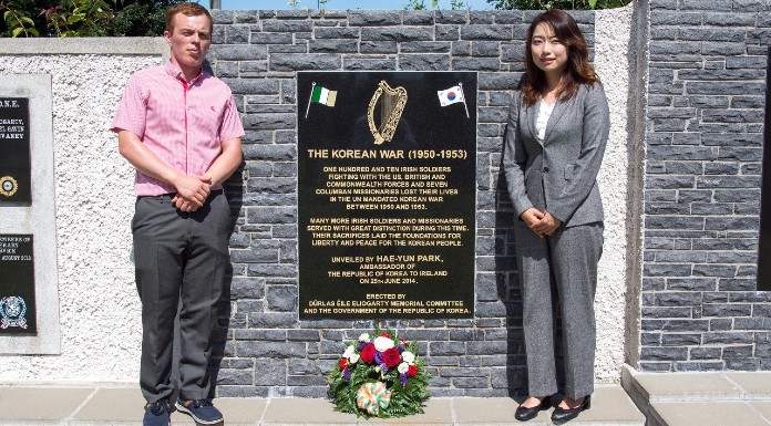 Plaque to the Korean War in Thurles | Photo: Tommy Barrett