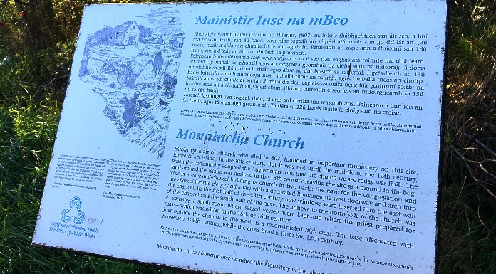 Information panel at Monaincha, Roscrea | Photo (c) Tipp FM/MaryAnn Vaughan