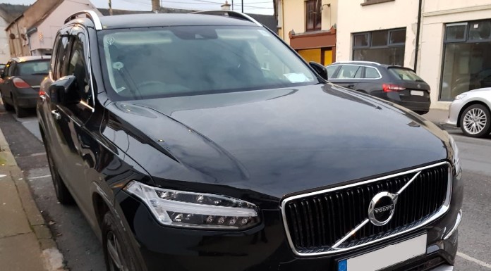 The Volvo XC90 seized as part of this morning's raids. Photo: An Garda Síochána / Facebook.