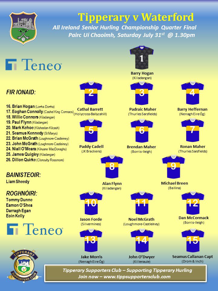 Photo from Tipperary GAA Twitter page.