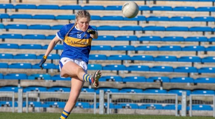 Aherlow's Emma Morrissey in action for Tipperary. Photo from Cahir Media via Canva.com.