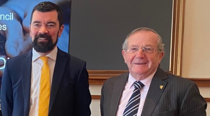 Jim Finn NTDC with Minister Joe O'Brien