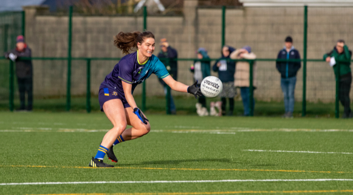 Maria Curley in action for the Tipperary Ladies Football team. Photo via Cahir Media via Canva.com.