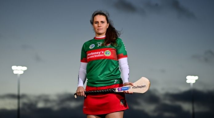 Drom-Inch camogie player Anne Eviston at the launch of this year's AIB GAA Club Championships and AIB Camogie Club Championships. Photo: Sportsfile.