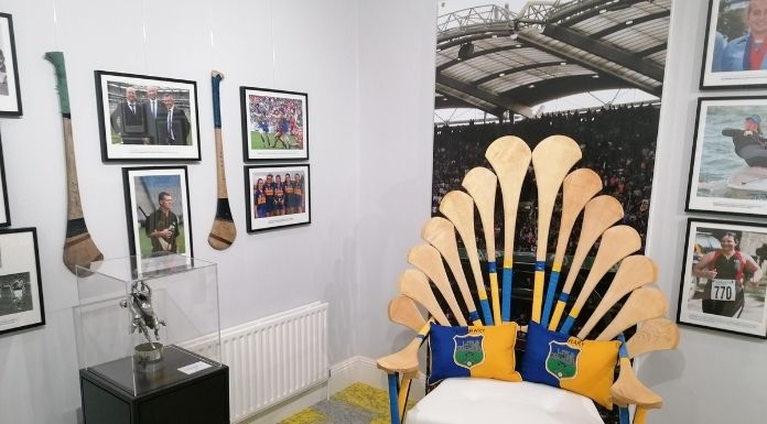 Some of the sports attractions at Nenagh Tourist Office. Photo: Tipp FM.