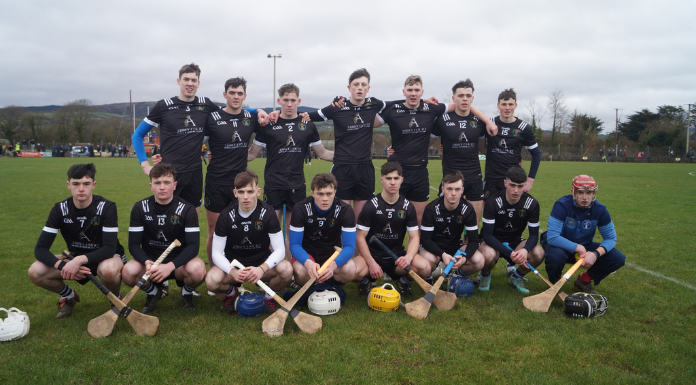 Nenagh CBS Harty Cup team before the 2024 Harty Cup semi-final vs Charleville CBS. Photo from Nenagh CBS Facebook page via Canva.com.