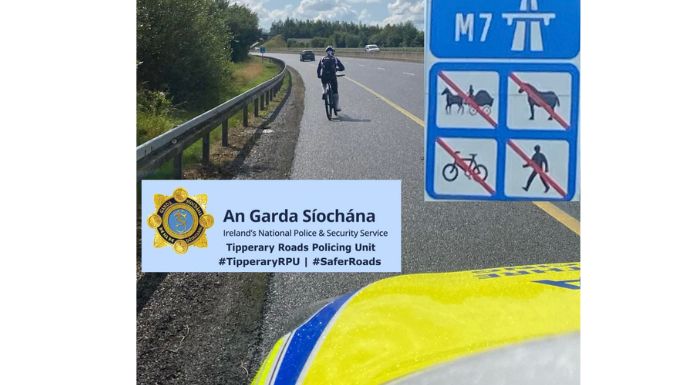 Cyclist on Motorway  - Garda Page Tipp