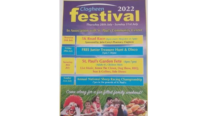 Clogheen Festival 2022 Poster