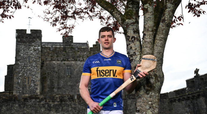 Tipperary hurler Ronan Maher pictured at the launch of the Munster GAA Senior Hurling and Football Championship 2024 at Cahir Castle in Tipperary. Photo by Harry Murphy/Sportsfile