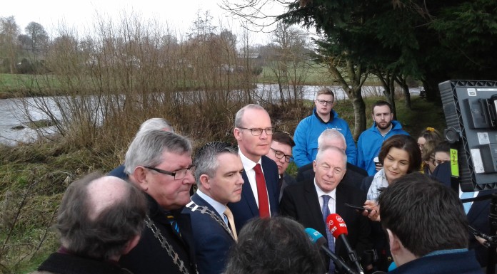 Simon Coveney during a visit to Golden in January 2020. Photo © Tipp FM