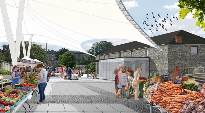 Plans for Thurles Market Quarter. Photo © Tipperary County Council.