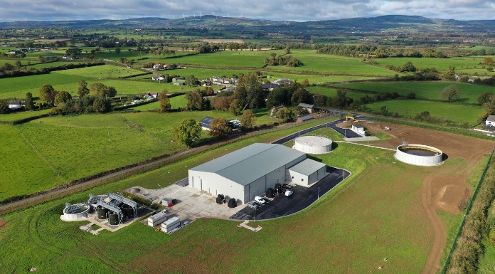 An aerial shot of the new Water Treatment Plant at Killeenyarda, near Holycross.