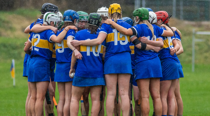 Tipperary senior camogie team prepare for a league game. (c)	Marty Ryan Sports Focus Photography.
