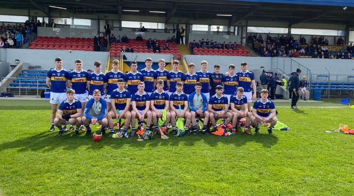 Tipperary Under 20 hurling team that lined out against Clare in the opening round of the 2023 Munster championship. Photo from Tipperary GAA via Canva.com.
