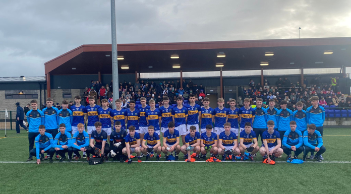 Tipperary minor football team ahead of their 2024 Munster Championship opener against Limerick. Photo from Fethard Town Park on X.