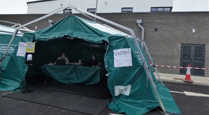Pop-up Covid Test Centre. Photo courtesy of HSE