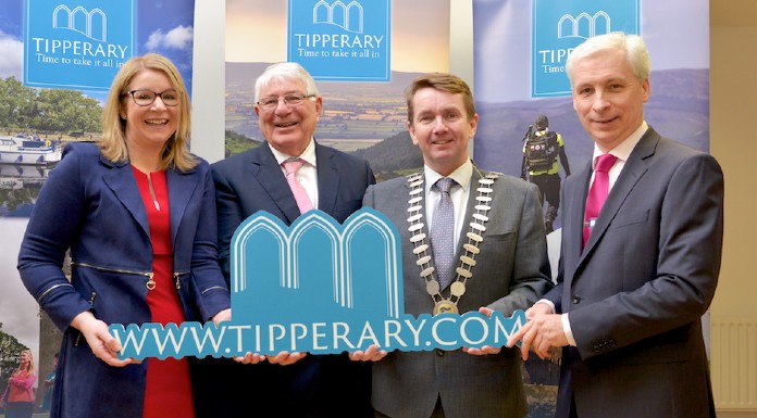 Pictured at the launch of Tipperary.com were (l-r): Marie Phelan, Luke Murtagh, Michael Murphy and Joe McGrath. Photo: Tipperary Tourism
